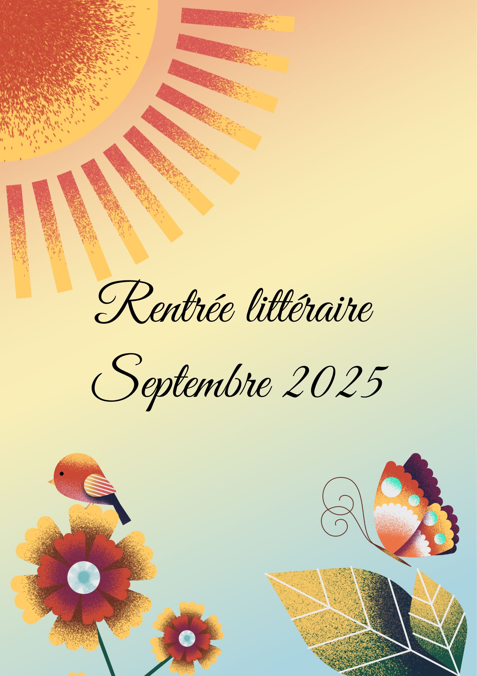 Affiche Rentrée littéraire Septembre 2025