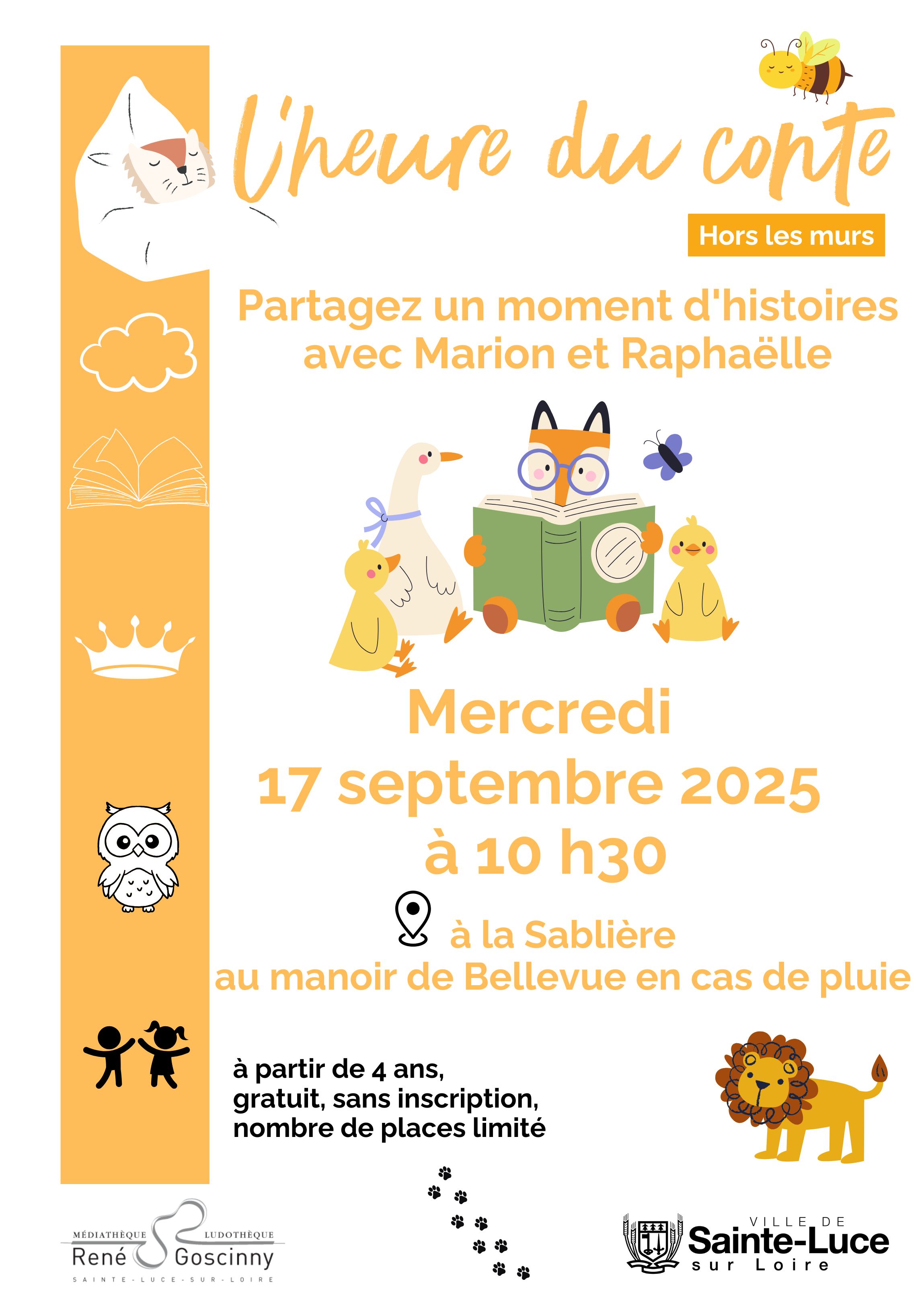 Heure du conte du 17 Septembre 2025